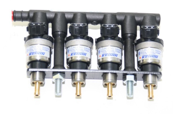 Keihin KN8 Einspritzrail Prins VSI 4 Zylinder white (42cc)