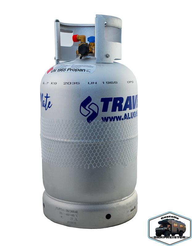 Alugas LPG-Tankflasche 27L/11kg Gasflaschen mit Multiventil (DE)