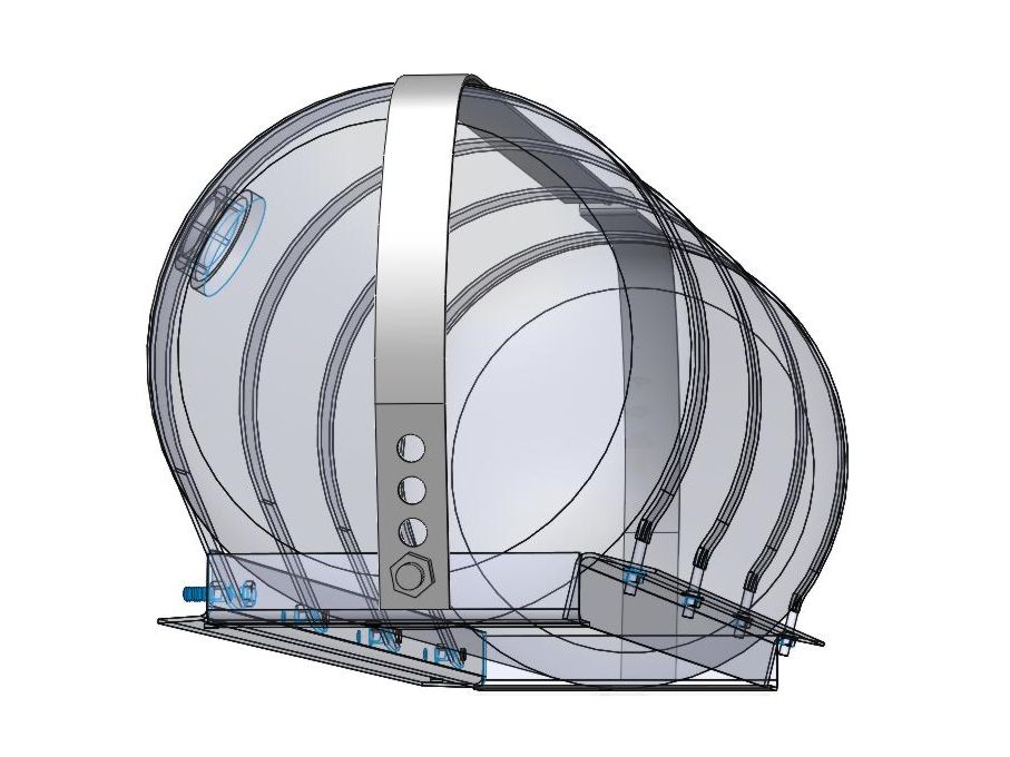 GZWM Rahmen 360/100 mit Bändern