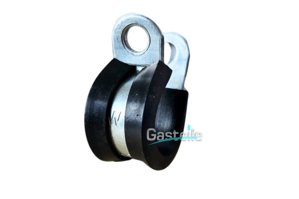 Schlauch- & Befestigungsschelle 13mm Ø5 DIN3016 W1, isoliert