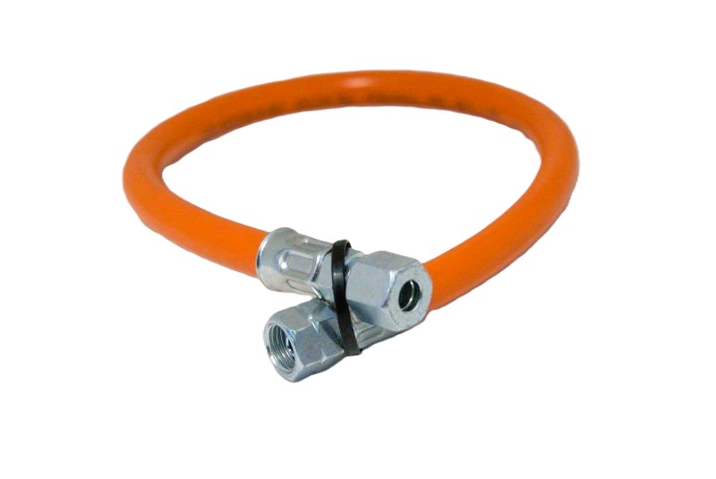 GOK Mitteldruck Gasschlauch 1000mm 1/4 (Links) x 8 mm (Orange)