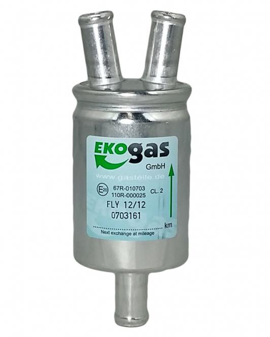 [unf12-12-12] Gasfilter Y 12mm Eingang / 2x12mm Ausgang