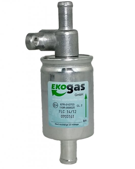 [unf12-12s] Gasfilter mit Sensorstutzen 12x12