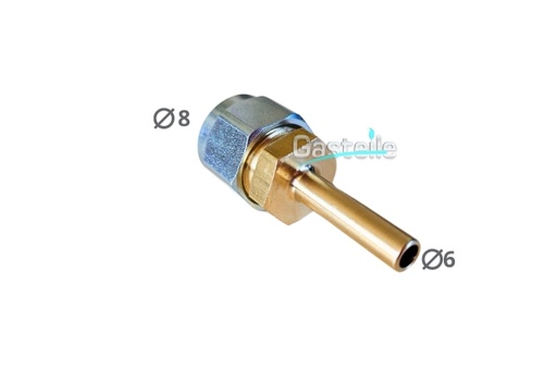 [EG5311] Verbindungsstück Rohrstutzen Ø6 - Flexleitung Ø8 M16x1