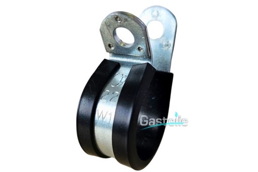 [081/33061] Schlauch- & Befestigungsschelle 22mm Ø6.4 DIN3016 W1, isoliert