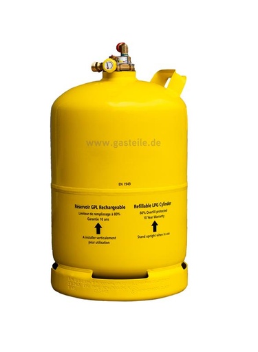 [GL11KG] Gaslow LPG Tankflasche 11kg Gasflasche mit Multiventil nach ECE R 67.01 (Stahlflasche)